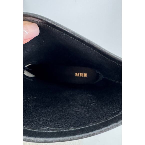 Maeve Anthropologie Black Leather Moto Boots NWOB Combat Boot Mid Calf 10 41 - Picture 5 of 5